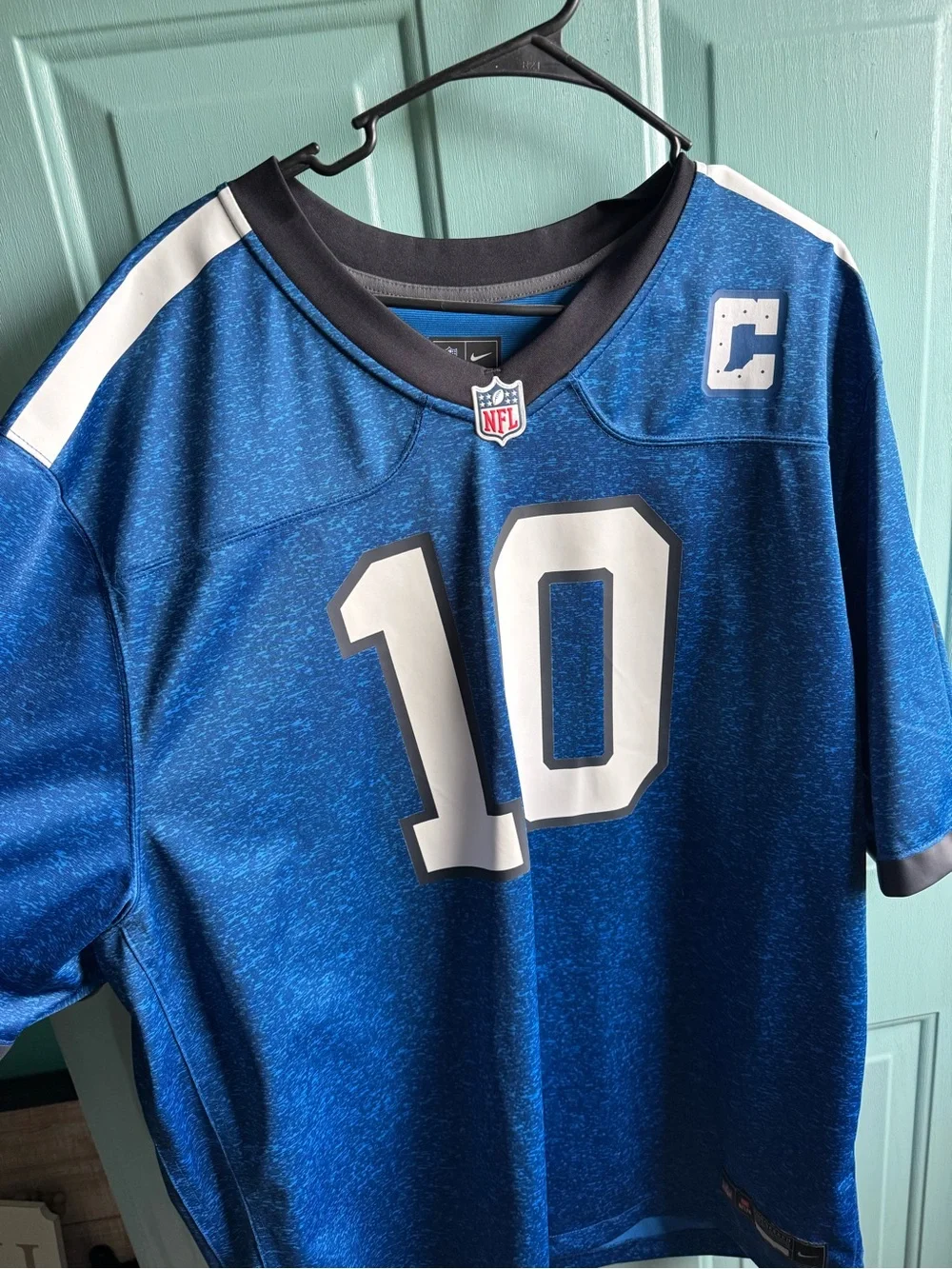 NFL Colts #10 Football Jersey with White Accents